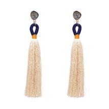 KOLCZYKI CHWOSTY KREM K947K