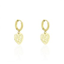 Kolczyki ze stali chirurgicznej pozłacane KST1920