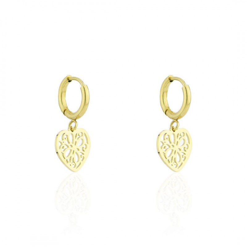 Kolczyki ze stali chirurgicznej pozłacane KST1920