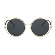 OKULARY LUSTRZANE KOCIE OCZY – CZARNE OK86WZ2