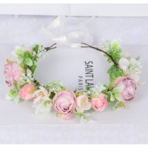 Wianek, opaska do włosów z kwiatów, delikatny wianuszek BOHO W103