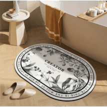 Dywanik łazienkowy wycieraczka kwiatowa vintage 60×90 cm DYW08
