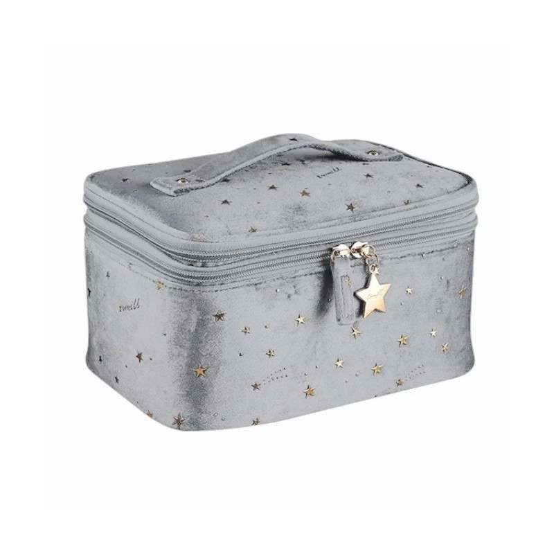 Kosmetyczka rozkładana z wkładem 2w1 kuferek KS97SZ - obrazek 3