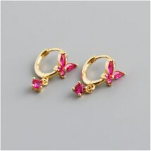 Kolczyki ze stali szlachetnej platerowane 14k złotem, zapięcie S925 KST3194