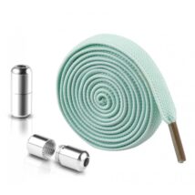 Sznurówki do butów elastyczne bez wiązania 2szt miętowe SDB01M