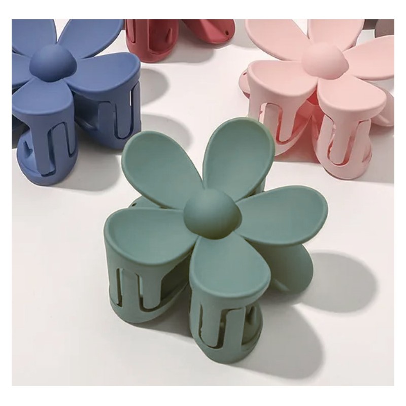 Spinka do włosów klamra XL kwiat 7x7,5 cm SP152ZIE - obrazek 3