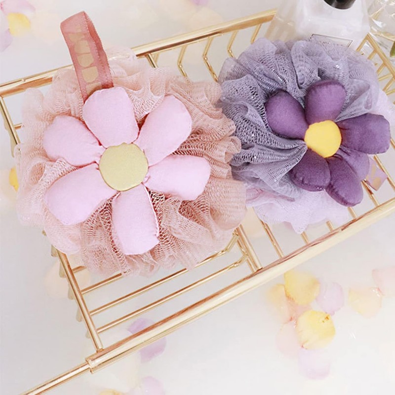 Szczotka gąbka do mycia ciała SWEETY na mokro XL 15cm GB14FIO - obrazek 3