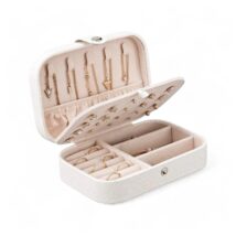 Szkatułka na biżuterię, etui, organizer, pudełko białe PD160B