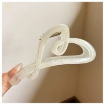 Spinka klamra do włosów XL biała perłowa 12×5 cm SP373