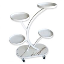 Kwietnik, regał, stojak na kwiaty metalowy na kółkach 50x 25x 80cm SZ43B