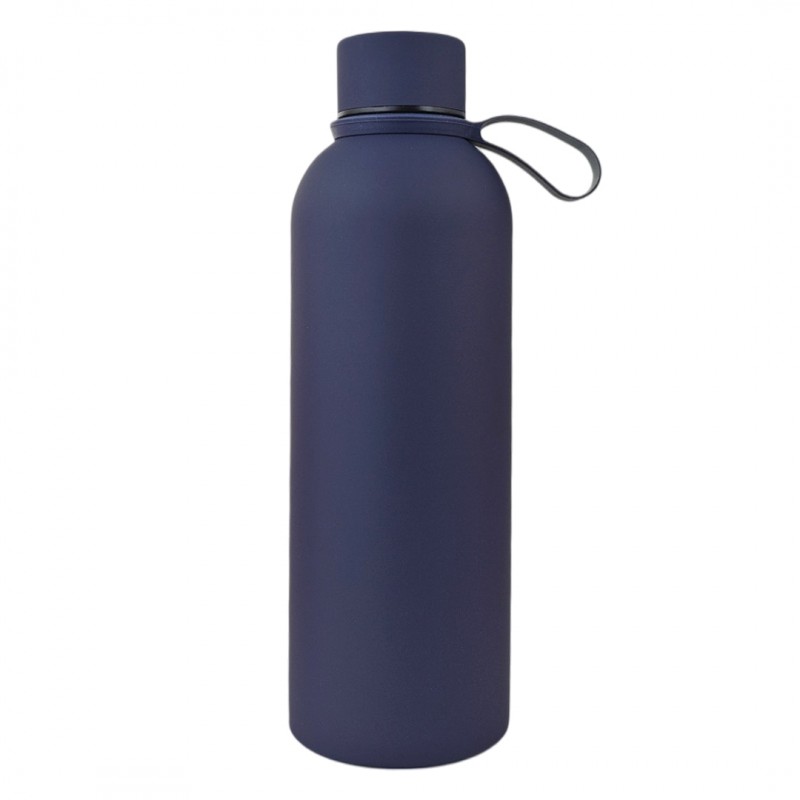 Bidon, butelka termiczna 500ML, stal nierdzewna z powłoką SOFT TOUCH granat BD46GRAN