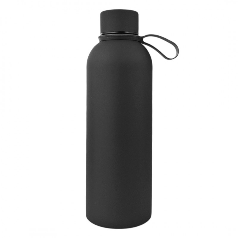 Bidon, butelka termiczna 500ML, stal nierdzewna z powłoką SOFT TOUCH czarny BD46CZ