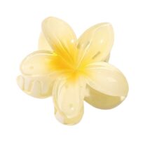 Spinka do włosów klamra XL kwiat ombre żółty 7,5x8cm SP269ZO