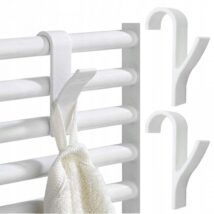 Wieszak, uchwyt, haczyk na grzejnik, prysznic, biały komplet 2 SZT U16BZESTAW2