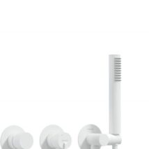 Zestaw prysznicowy podtynkowy z główką prysznicową – z baterią poziomą