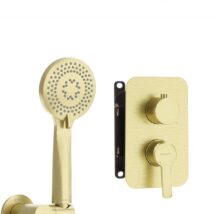 Zestaw prysznicowy podtynkowy z wylewką wannową