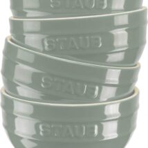 STAUB SERVING Zestaw 4 misek 12 cm, eukaliptusowy