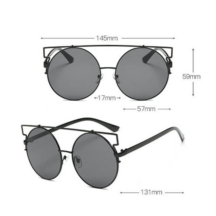 OKULARY LUSTRZANE OVER&OVER - CZARNE ZE ZŁOTYMI OPRAWKAMI OK83WZ1 - obrazek 5