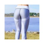 Sportowe Legginsy Fitness Trening Szare S LEG21S - obrazek 4