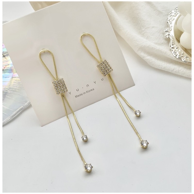 Kolczyki złote wiszące K1278 - obrazek 6