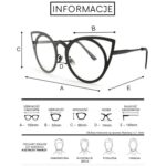 OKULARY "ROYAL CAT EYES" - BIAŁE Z NIEBIESKIM OK70WZ5 - obrazek 3