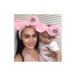 Opaska kosmetyczna uszka ozdobna na gumce O321R - obrazek 5