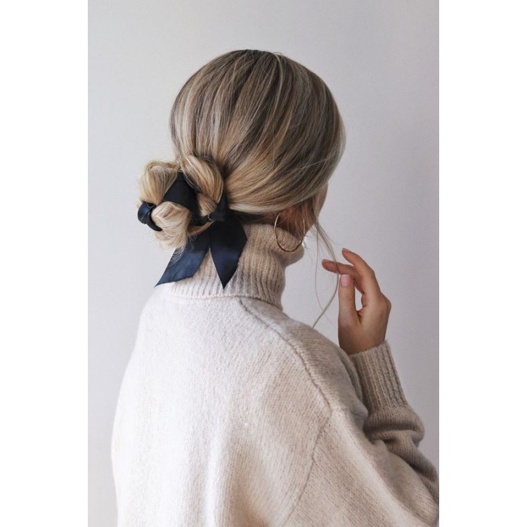 Gumka do włosów apaszka długa Granat PIN UP GUM5GRAN - obrazek 3