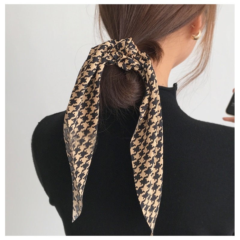 Gumka do włosów apaszka długa pepitka PIN UP GUM94 - obrazek 3