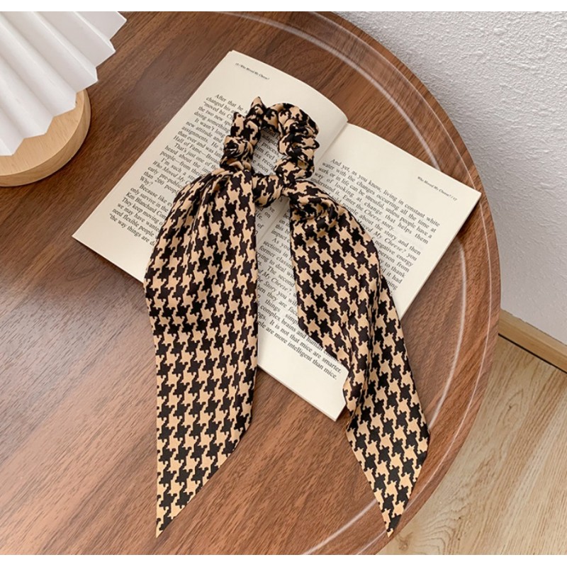 Gumka do włosów apaszka długa pepitka PIN UP GUM94 - obrazek 4