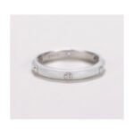 Pierścionek pozłacany cyrkonie masa perłowa kolor stal chirurgiczna platerowana złotem PST869BR7 - obrazek 4