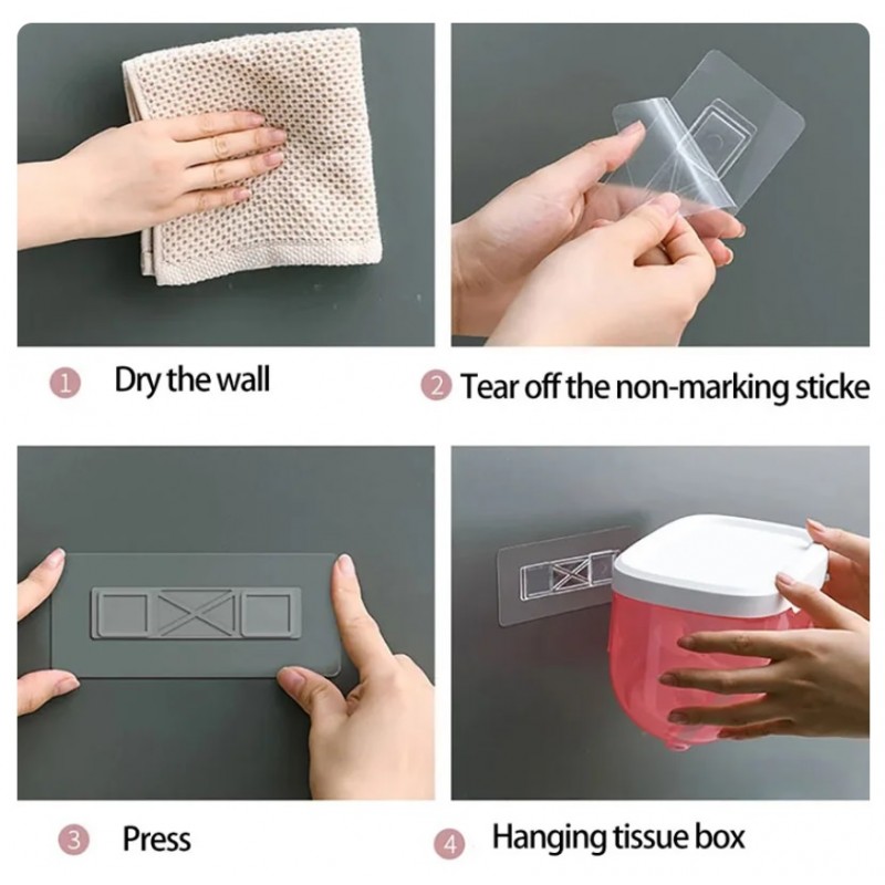 Organizer na papier toaletowy uchwyt na papier toaletowy z półeczką ORM19 - obrazek 5