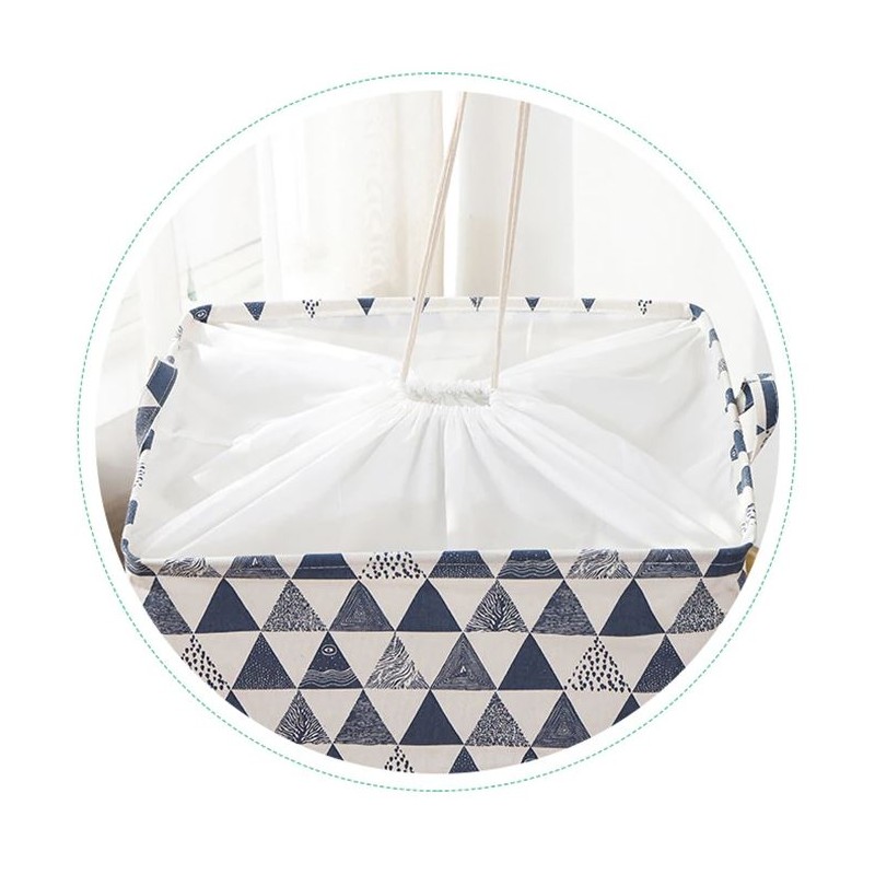 Pojemnik na zabawki kosz, worek na pranie ze ściągaczem 50x40x50 cm OR52WZ8 - obrazek 4