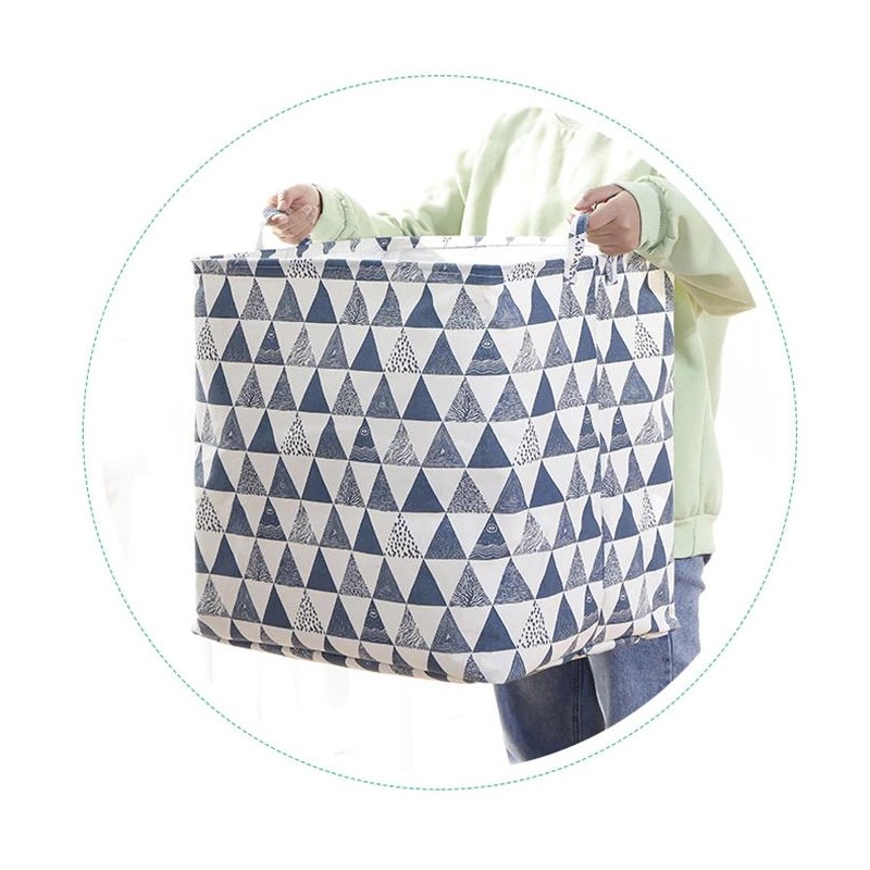 Pojemnik na zabawki kosz, worek na pranie ze ściągaczem 50x40x50 cm OR52WZ11 - obrazek 5