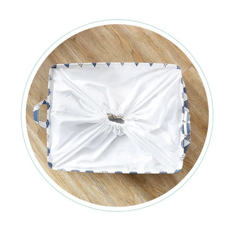 Pojemnik na zabawki kosz, worek na pranie ze ściągaczem 50x40x50 cm OR52WZ11 - obrazek 6