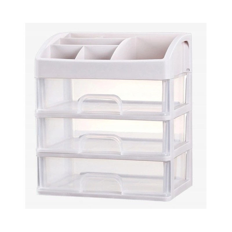 Organizer z szufladką, szkatułka na kosmetyki 26,8x23,3x17cm CB14 - obrazek 3