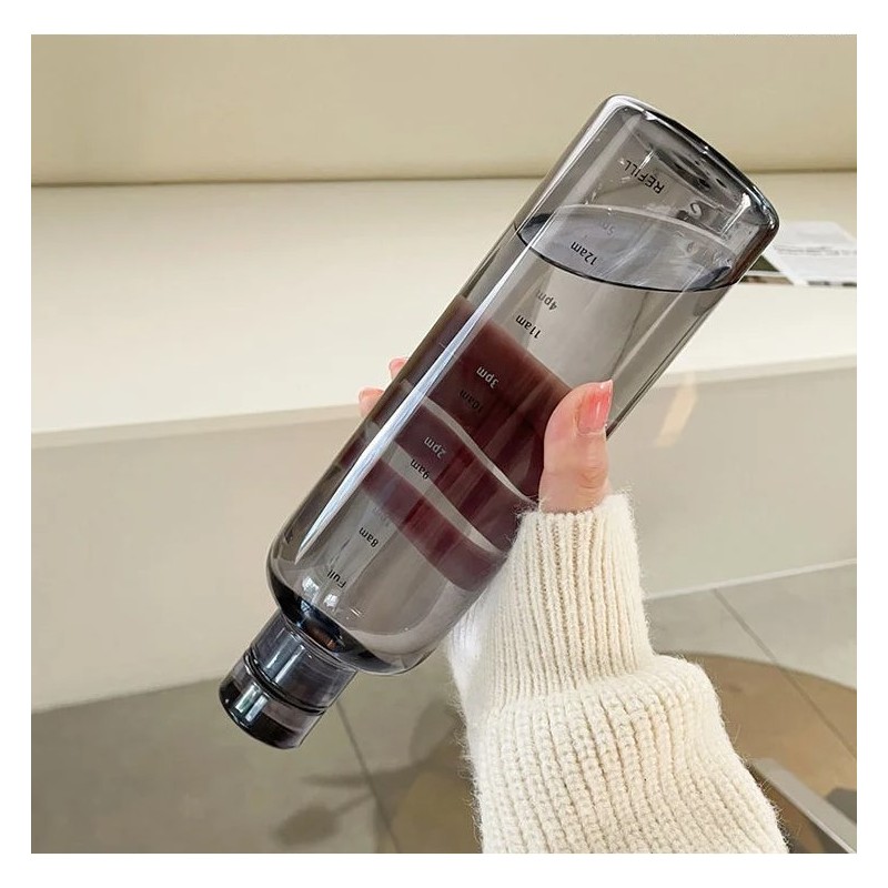 Butelka na wodę Bidon DESIGN zakręcany 750 ML BD33CZ - obrazek 4