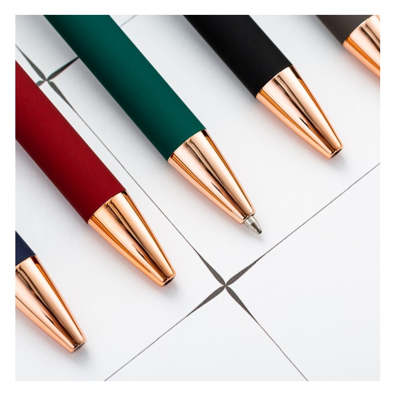 Długopis metalowy, tusz czarny, touch pen soft touch szary DL05 - obrazek 5