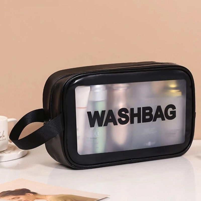 Zestaw kosmetyczek 3w1 przenośna kuferek 3 rozmiary Czerń KS83CZ - obrazek 5