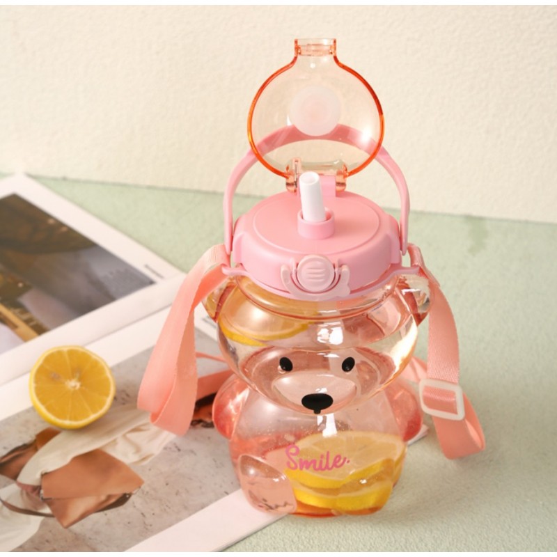 Butelka na wodę z uchwytem SWEET BEAR VIOLET 1000 ML BD26 - obrazek 5