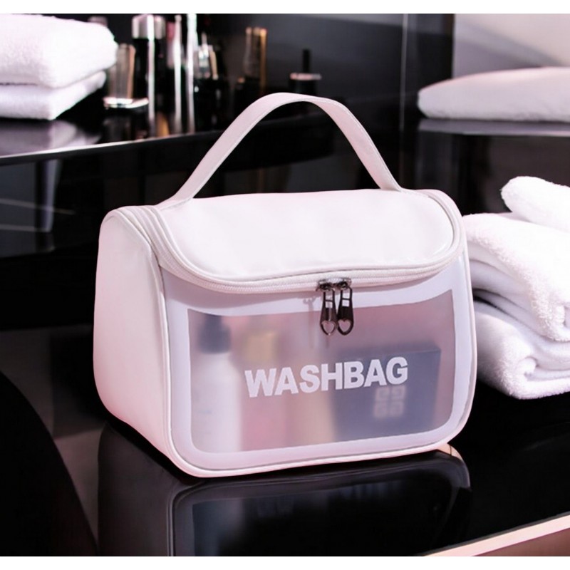 Kosmetyczka rozkładana WASHBAG kuferek biały KS46B - obrazek 4