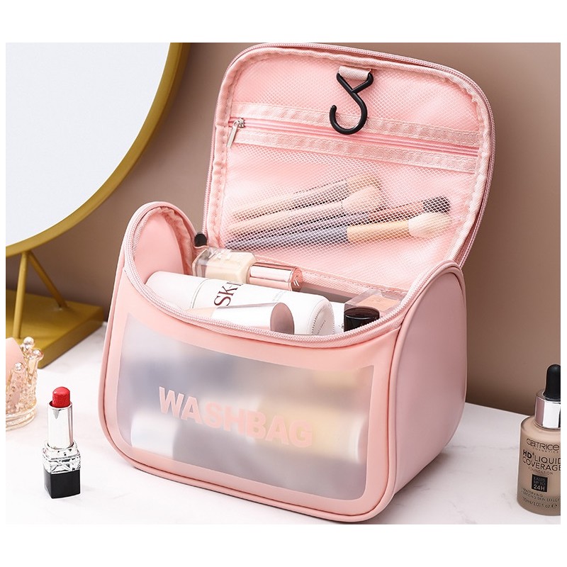 Kosmetyczka rozkładana WASHBAG kuferek biały KS46B - obrazek 6