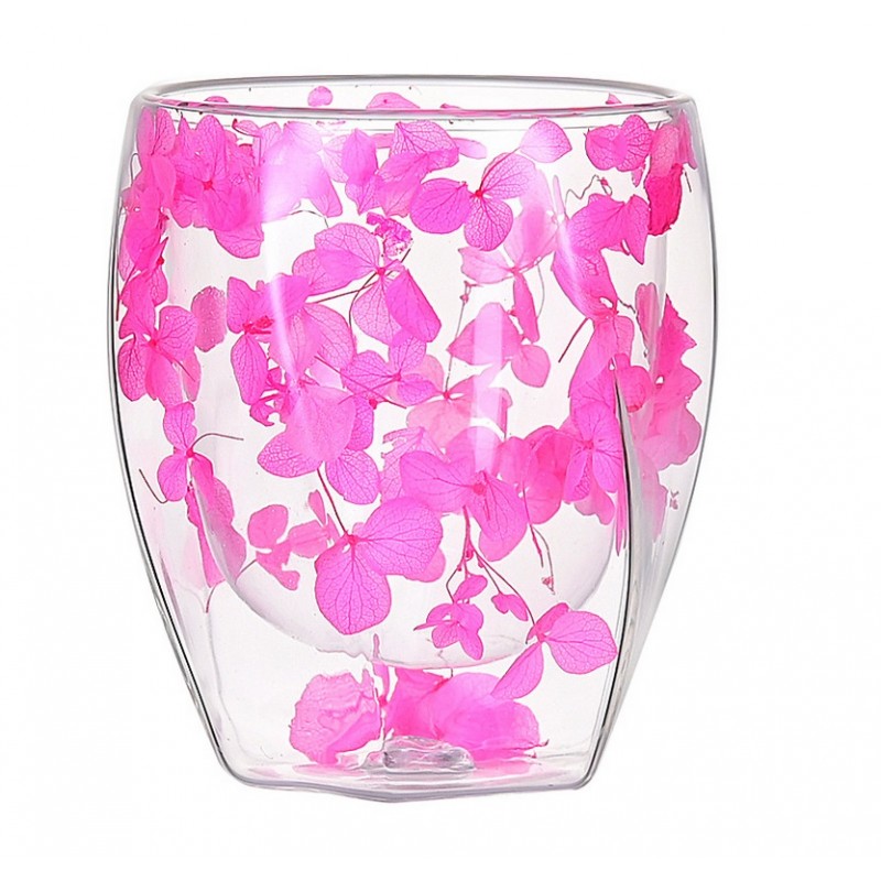 Szklanka termiczna z hortensją w środku róż z bielą 250 ml 1szt SZK90 - obrazek 6