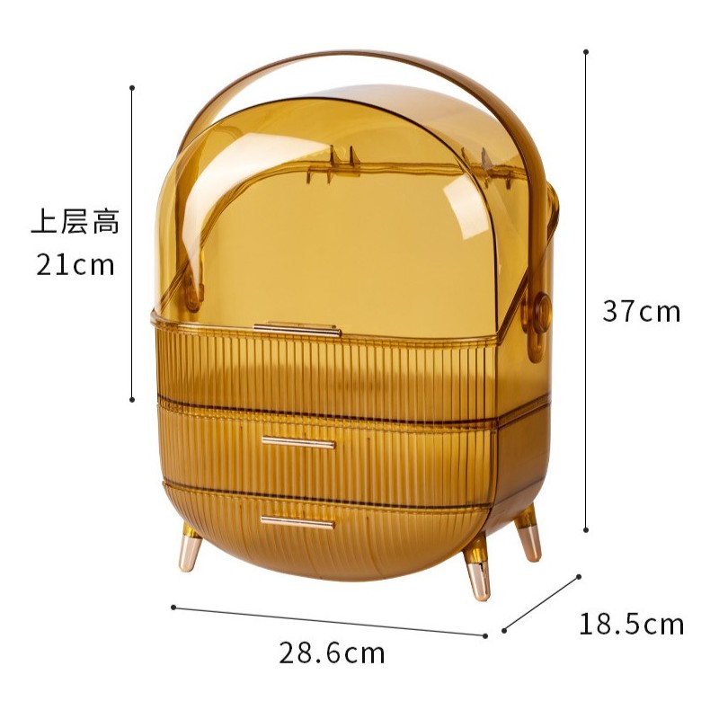 Organizer szkatułka na kosmetyki, biżuterię 37x28,6x18,5cm CB54 - obrazek 7