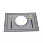 Wodoodporna podkładka na stół 30x45 cm prostokątna szara MP34S - obrazek 3