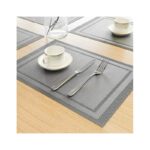 Wodoodporna podkładka na stół 30x45 cm prostokątna szara MP34S - obrazek 4
