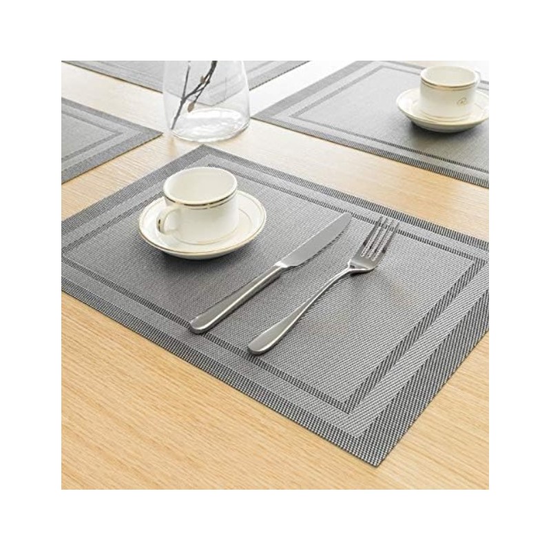 Wodoodporna podkładka na stół 30x45 cm prostokątna szara MP34S - obrazek 4