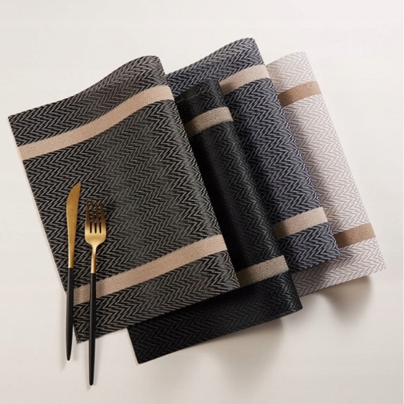 Wodoodporna podkładka na stół 30x45 cm prostokątna czarna MP36 - obrazek 3