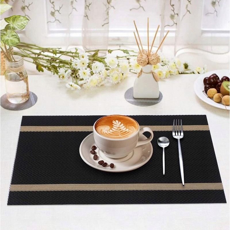 Wodoodporna podkładka na stół 30x45 cm prostokątna czarna MP36 - obrazek 6