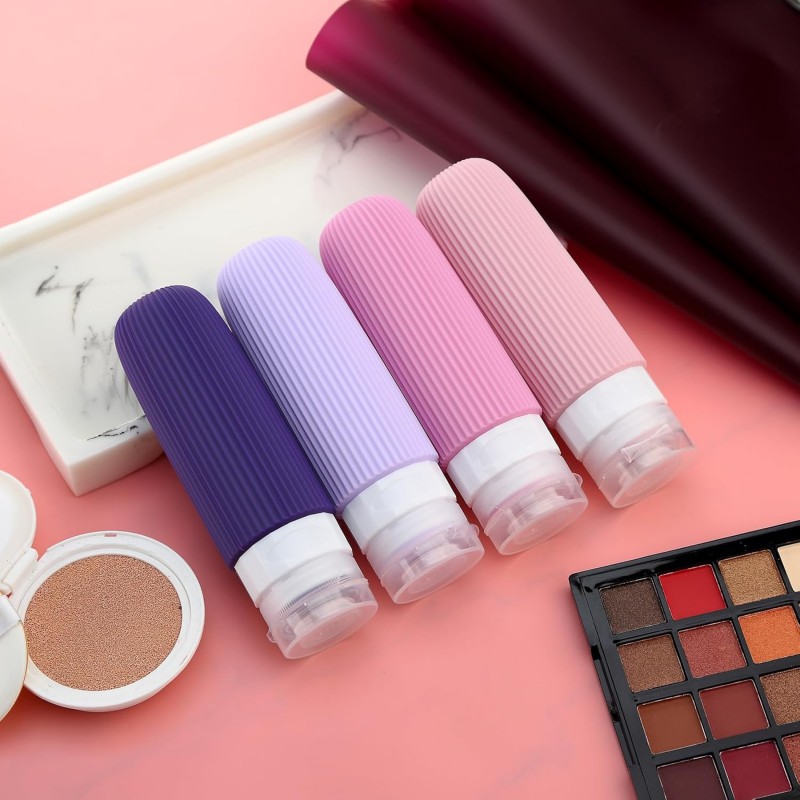 Zestaw silikonowych pojemniczków, buteleczek podróżnych 4w1 90ml KS137WZ1 - obrazek 7