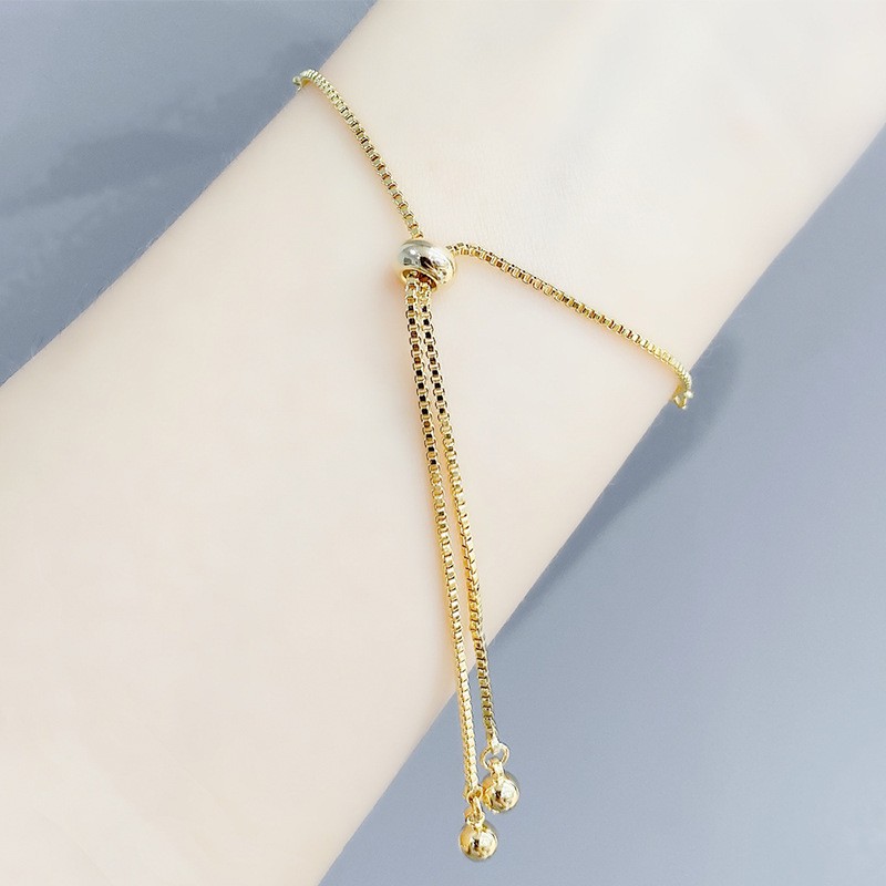 Bransoletka na rękę stal chirurgiczna pozłacana 14k złotem, SERCA masa perłowa BST1532 - obrazek 5